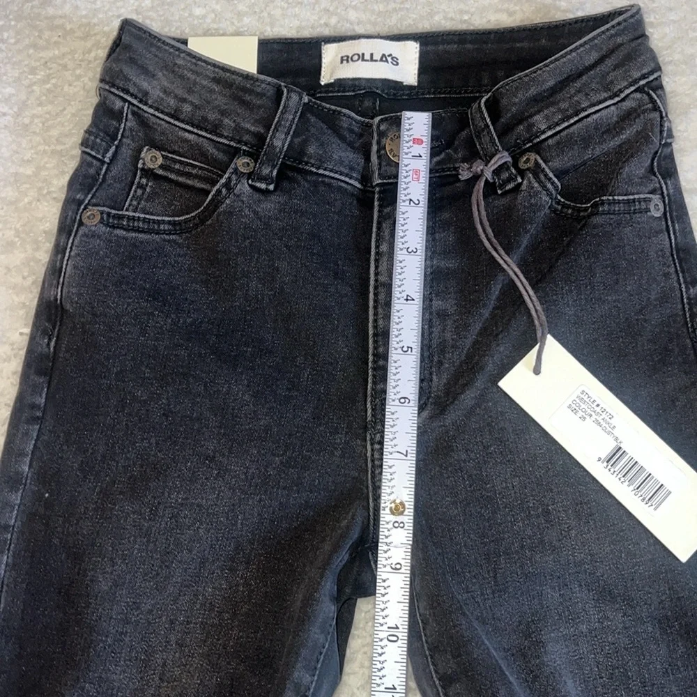 Rolla’s Westcoast Ankle‎ Mid Rise Skinny Jeans Dusty Black Size 25 NWT